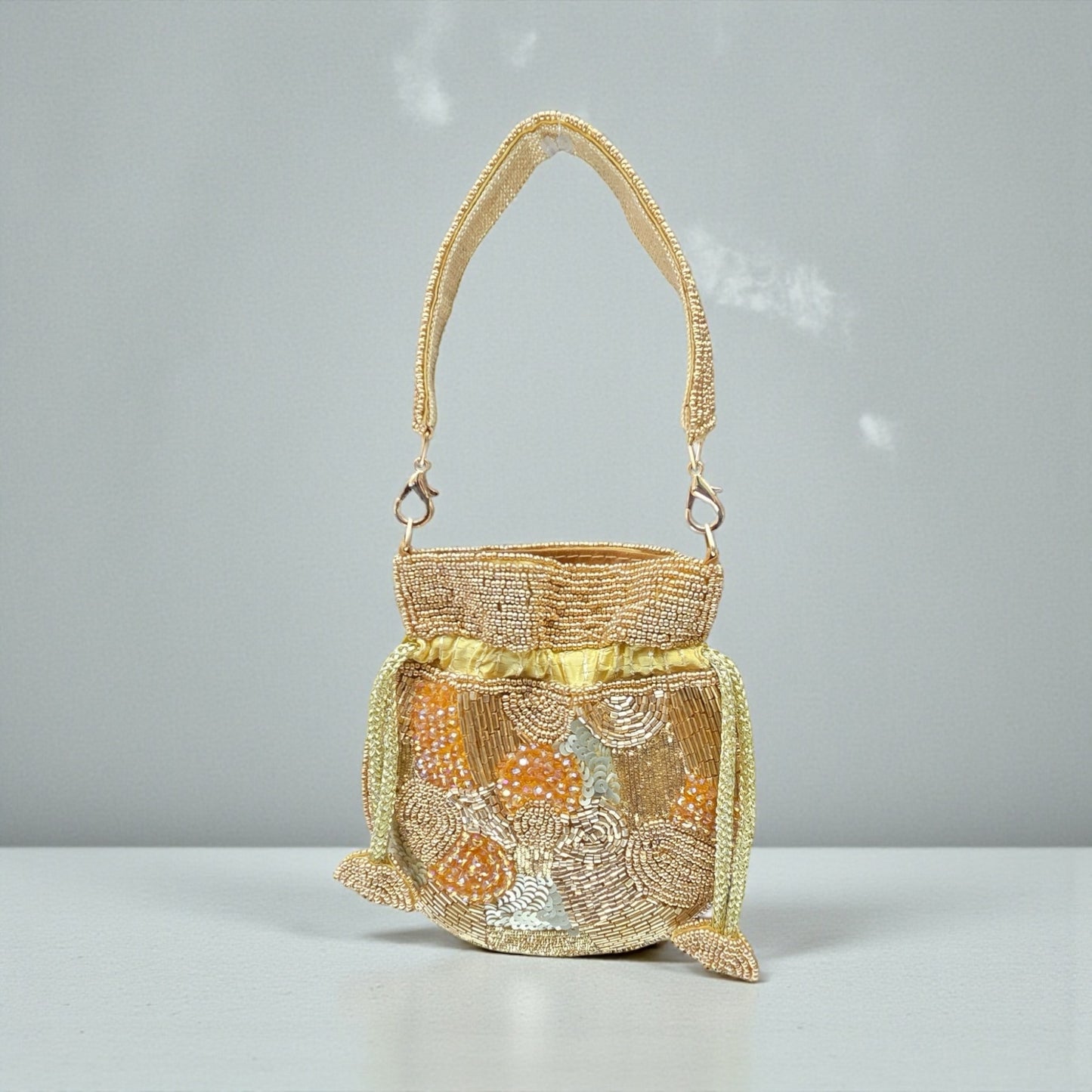 Hiranya Antique Gold Mini Potli