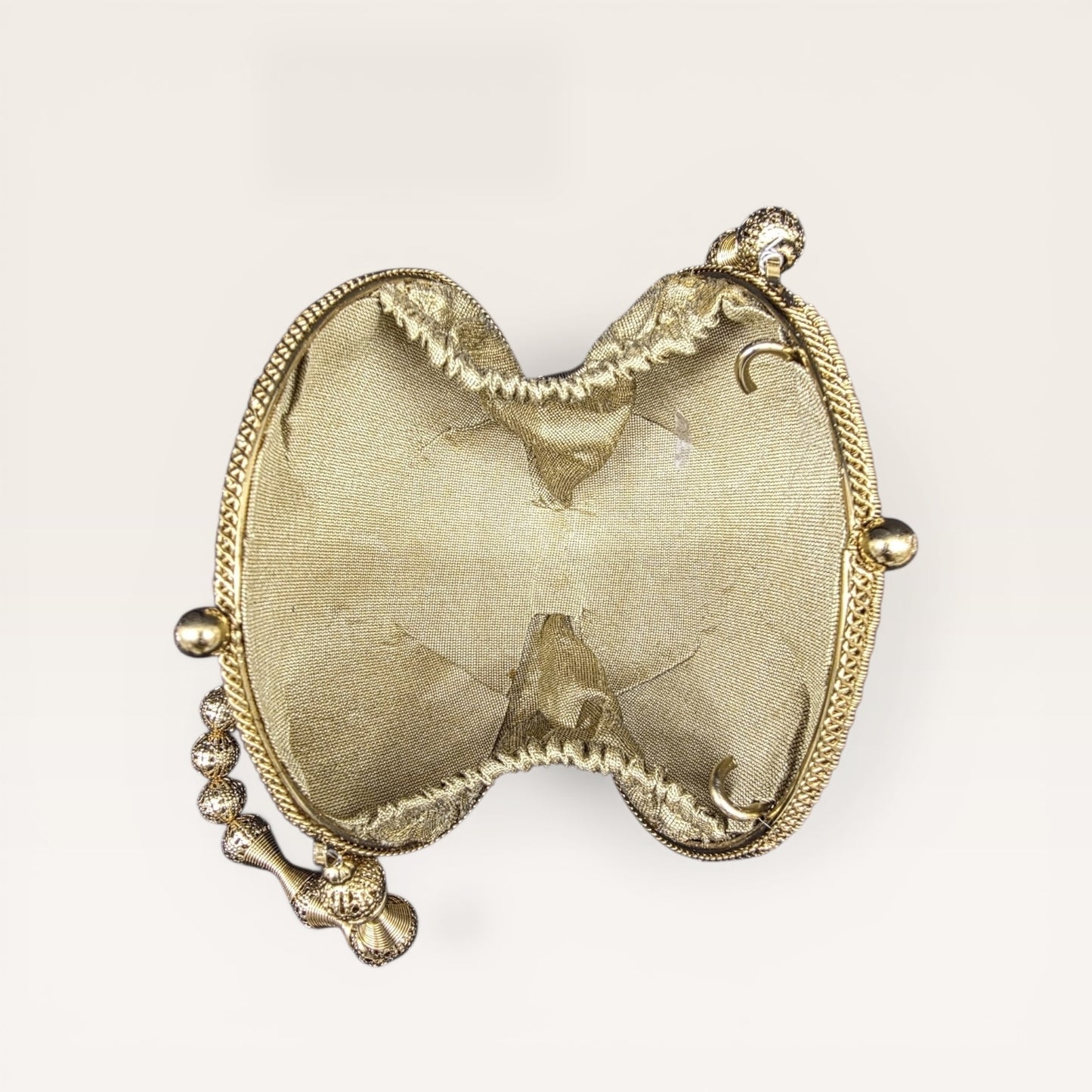 Halo Nano Antique Gold Mini Brass Clutch