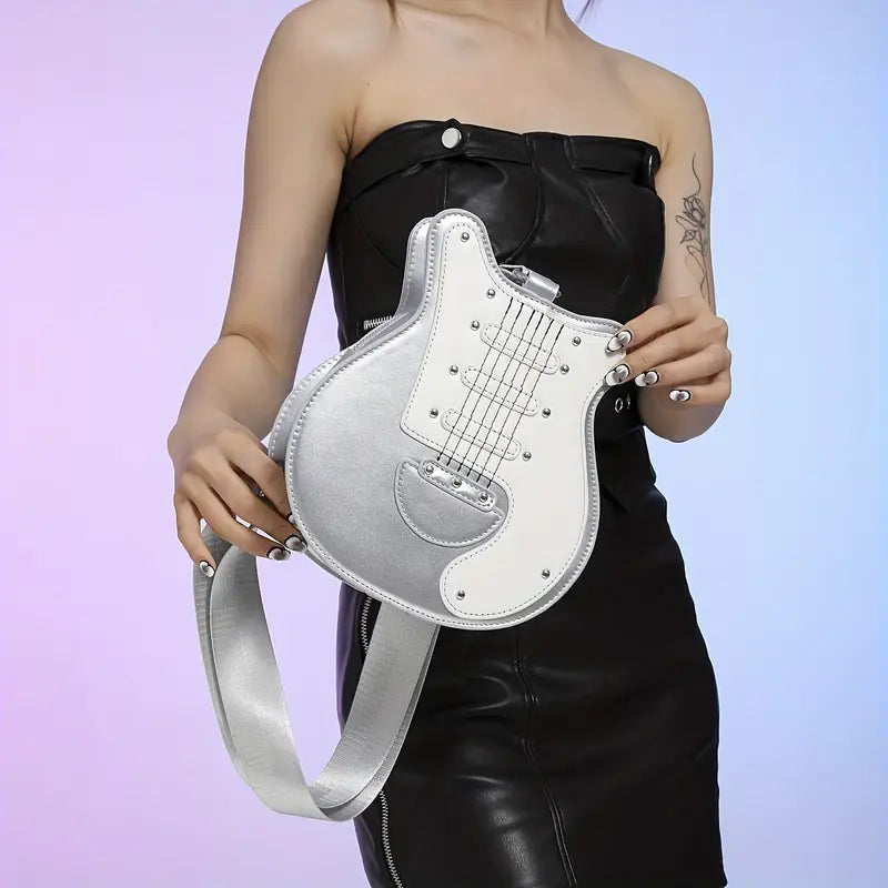 Guitar Pink Crossbody Bag