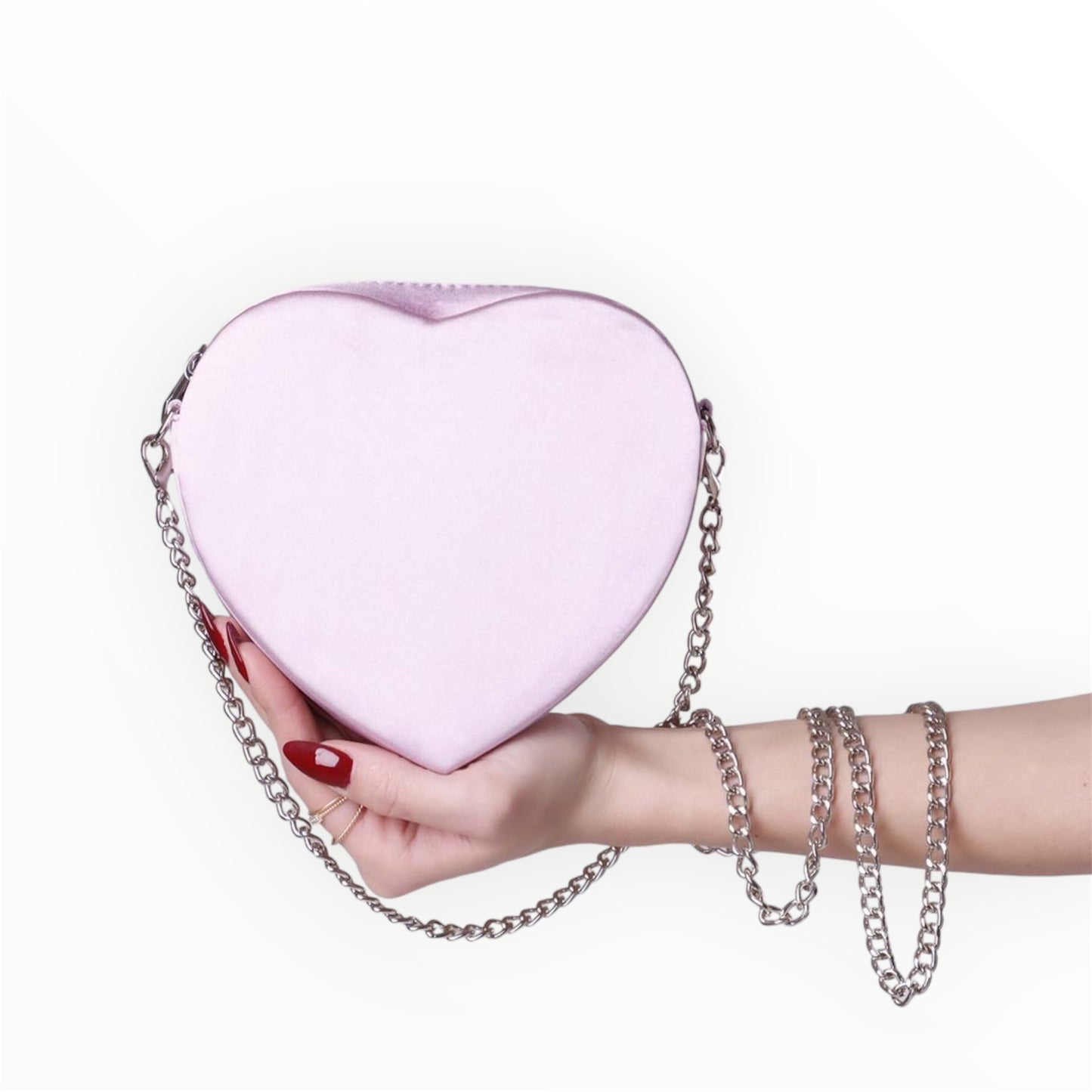Amore Baby Pink Heart Bag