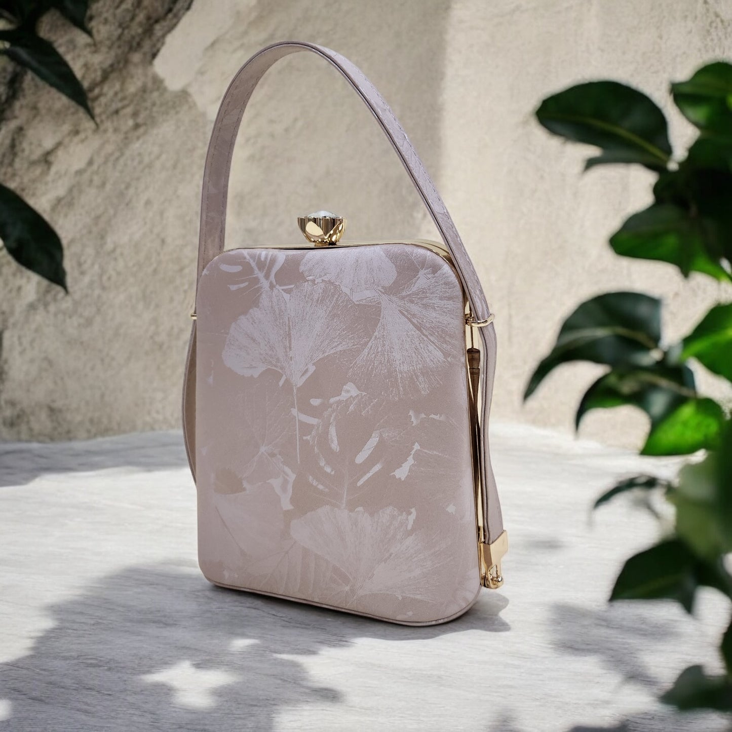 Eden Floral Pink Box Clutch