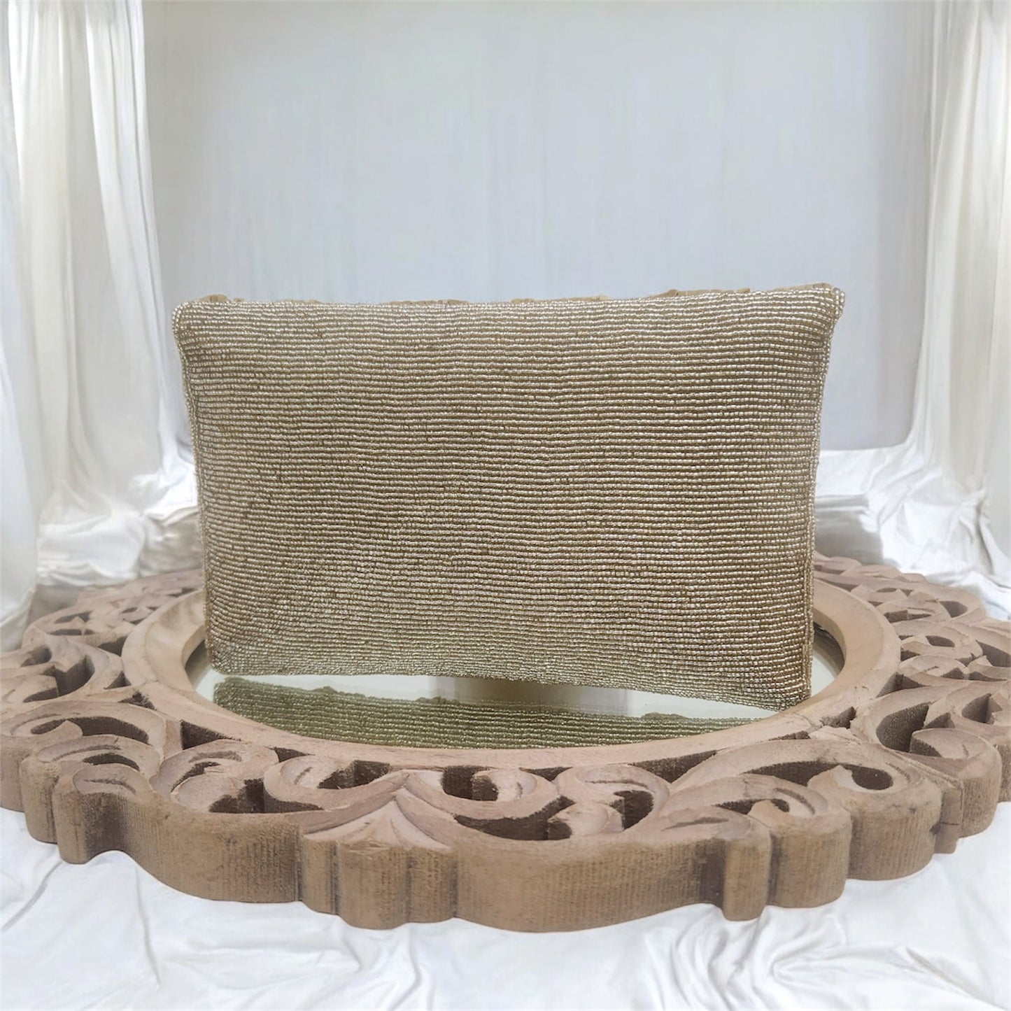 Leher Gold Envelope Clutch