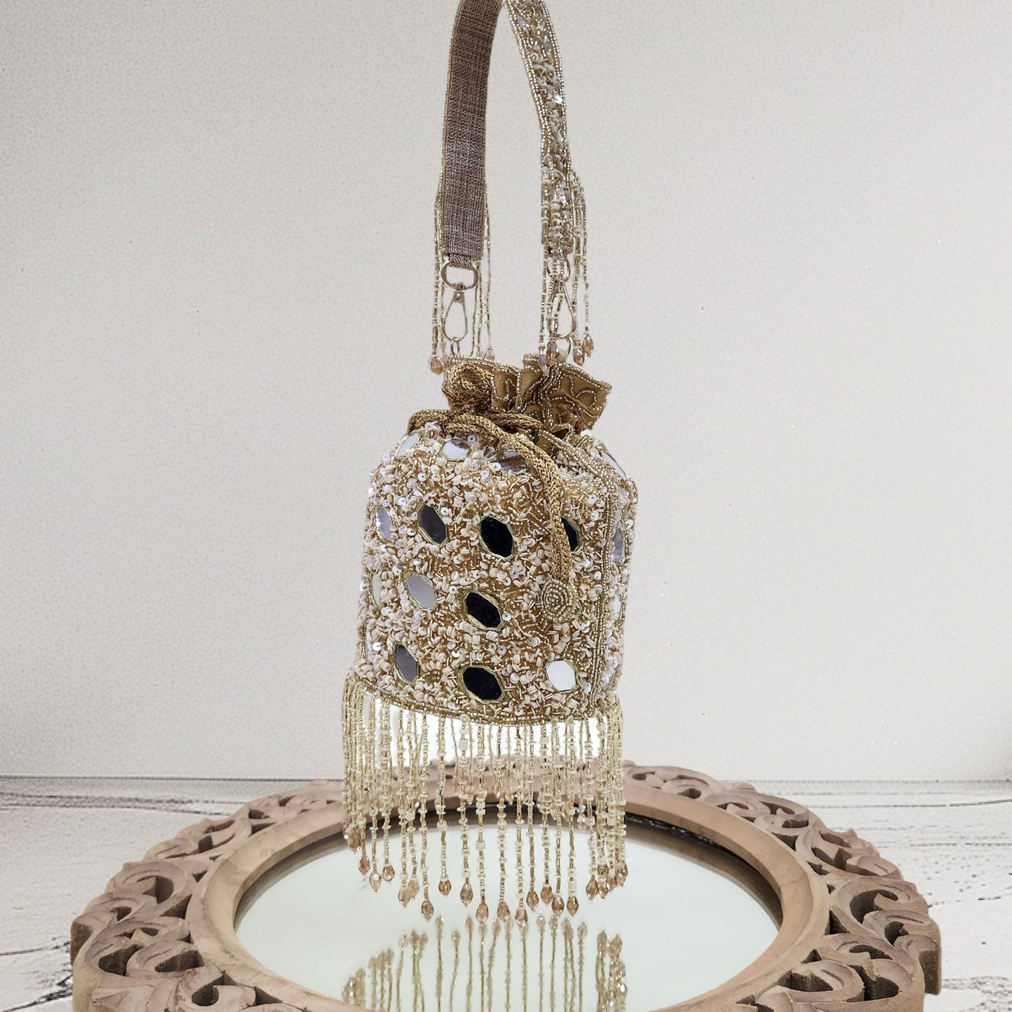 Jhalak Gold Mirror Potli