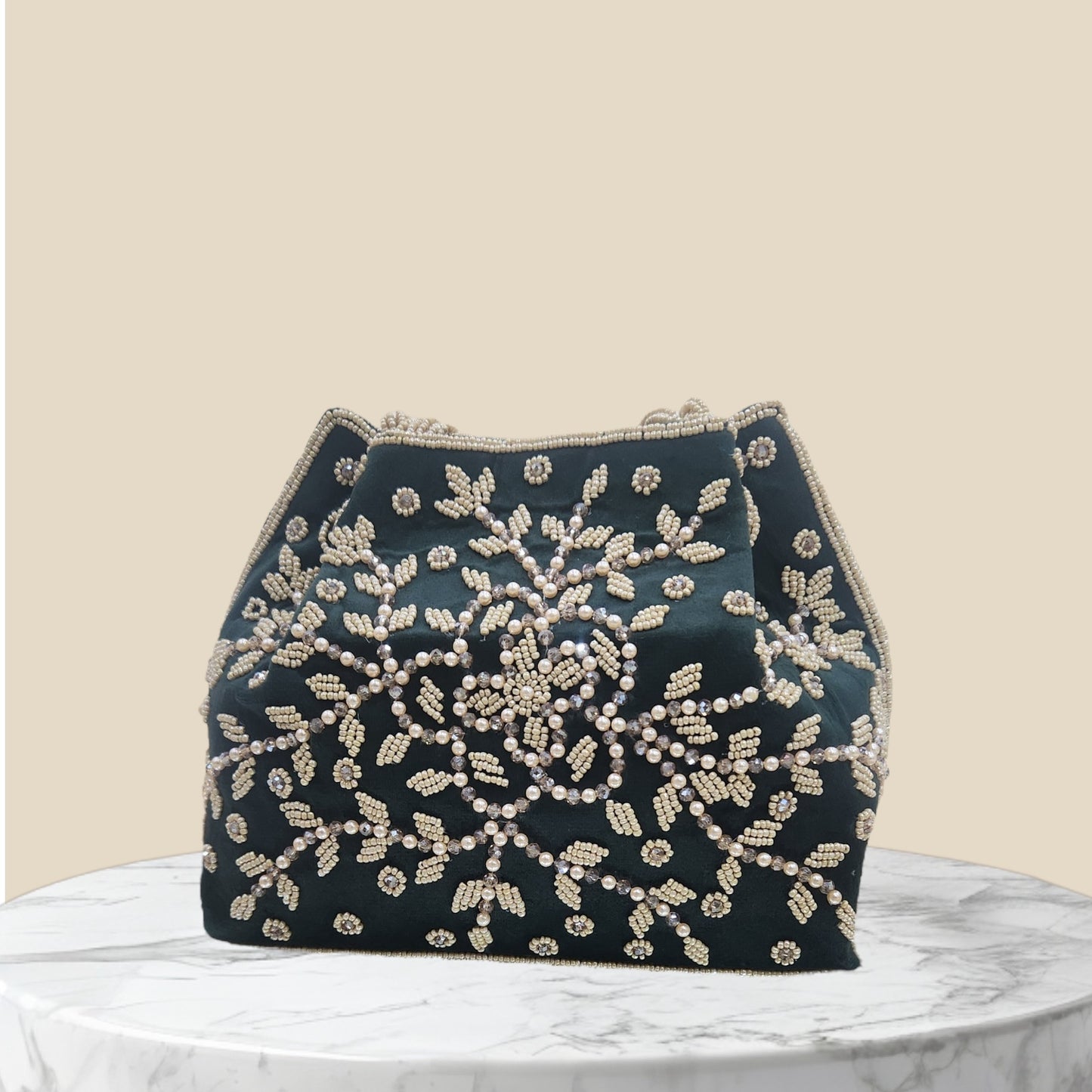 Kanaklata Bottle Green Potli