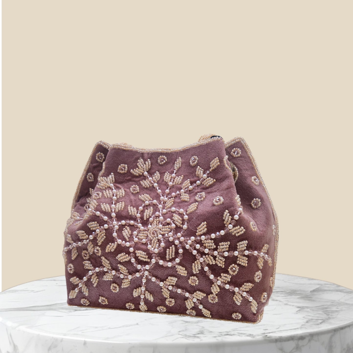 Kanaklata Rose Gold Potli