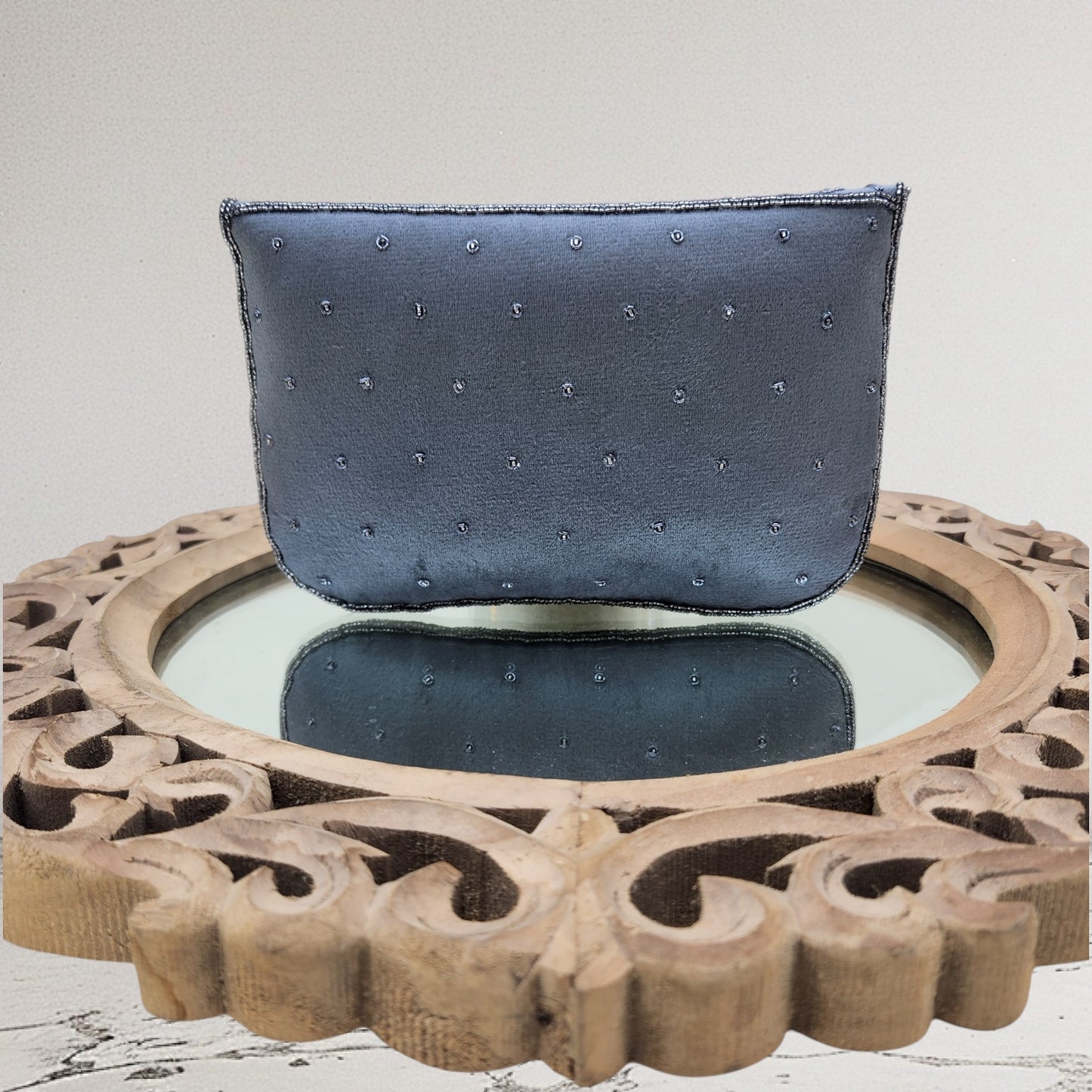 Zaraah Grey Envelope Clutch