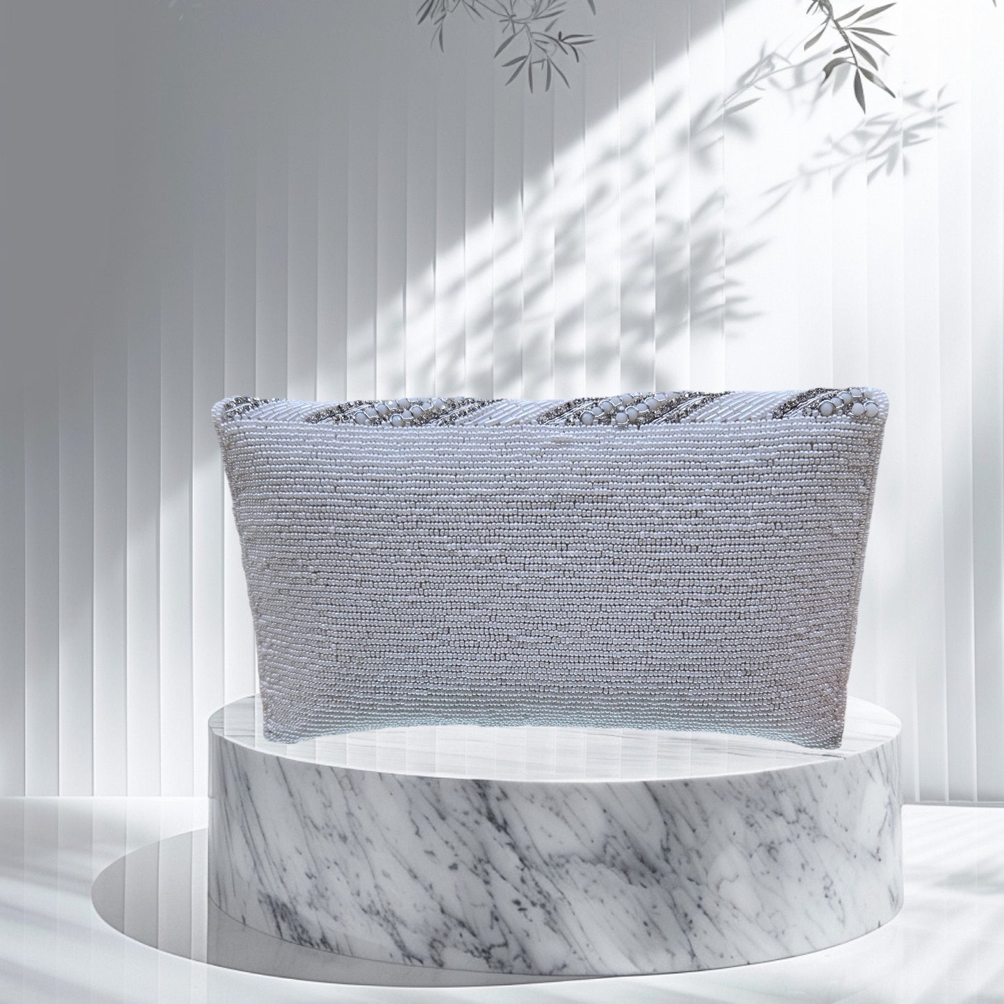 Swarnarekha Silver Envelope Clutch