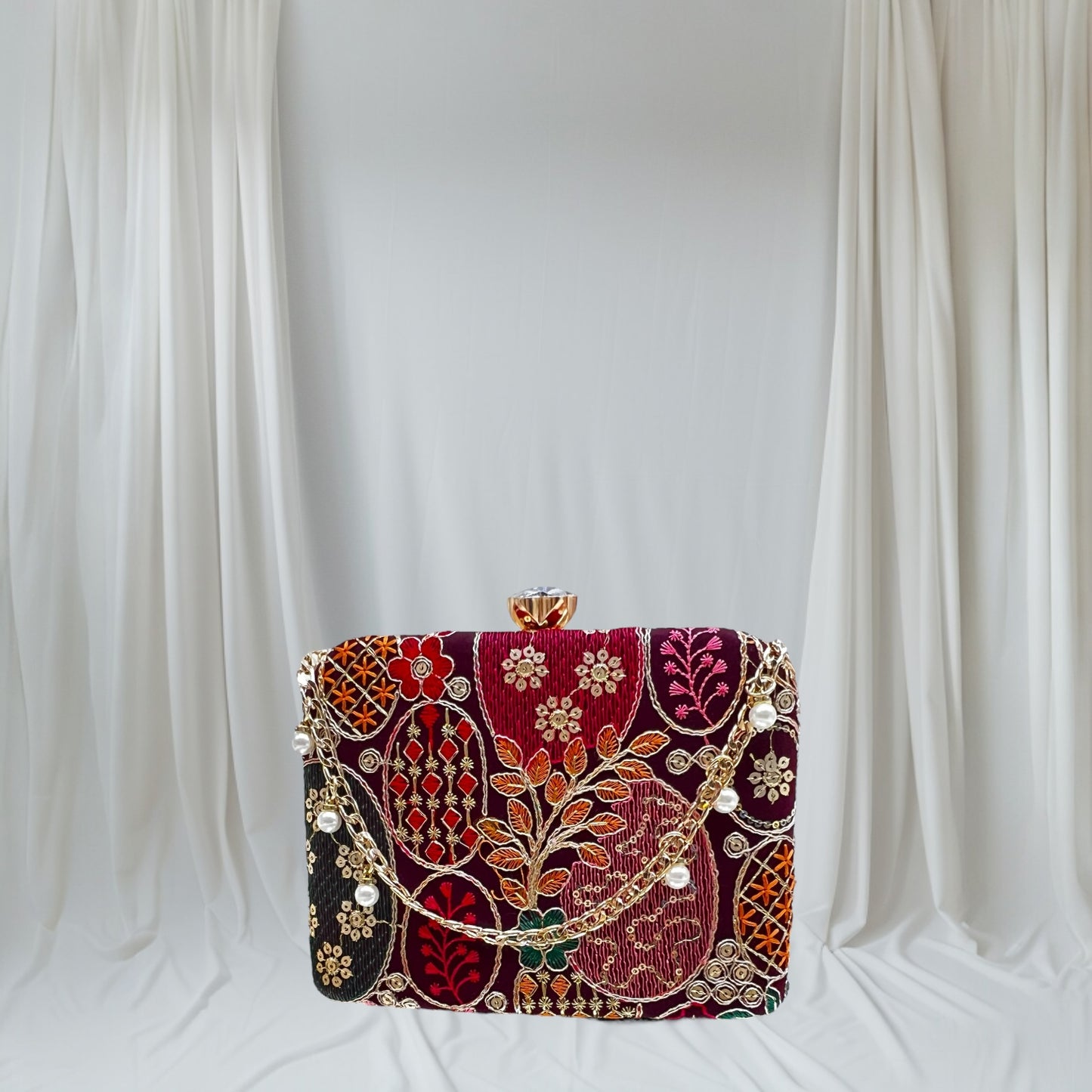 Jashn Wine Box Clutch