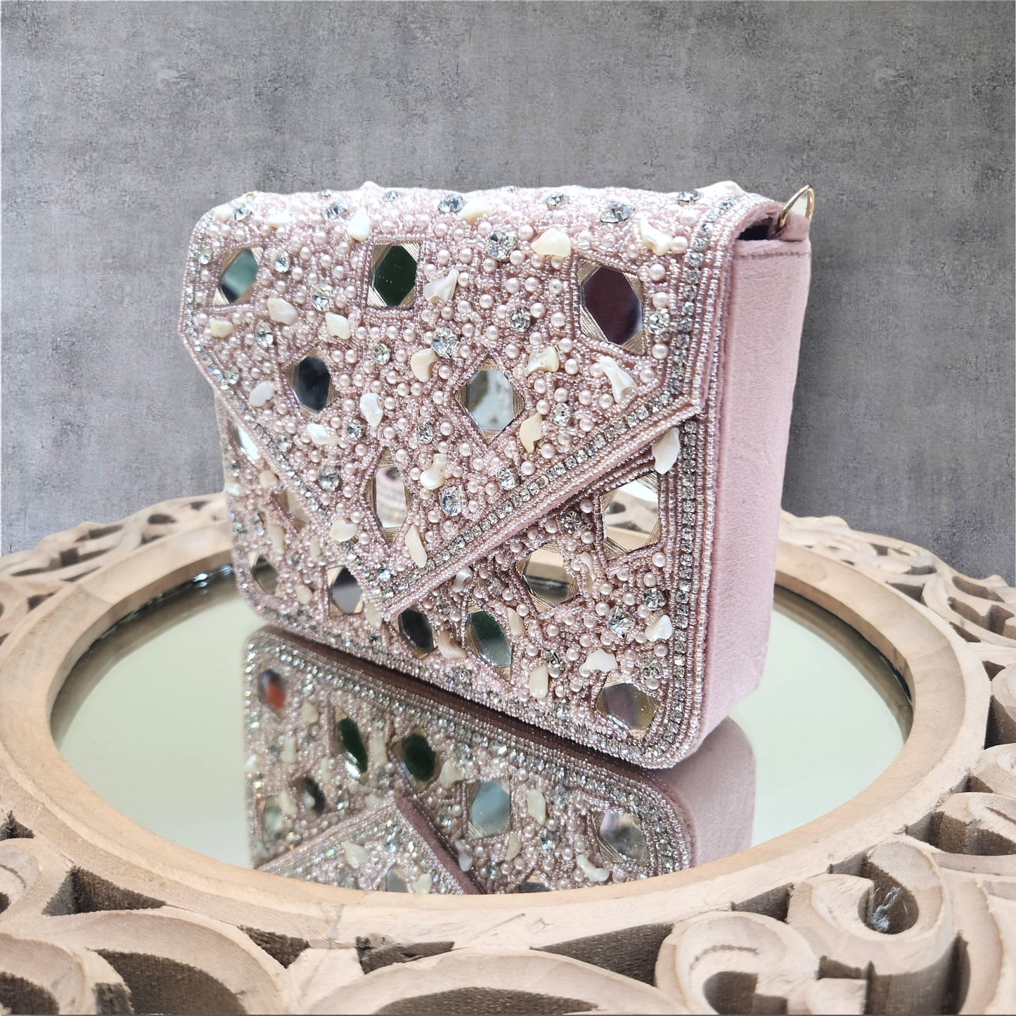 Taara Pink Flapover Box Bag