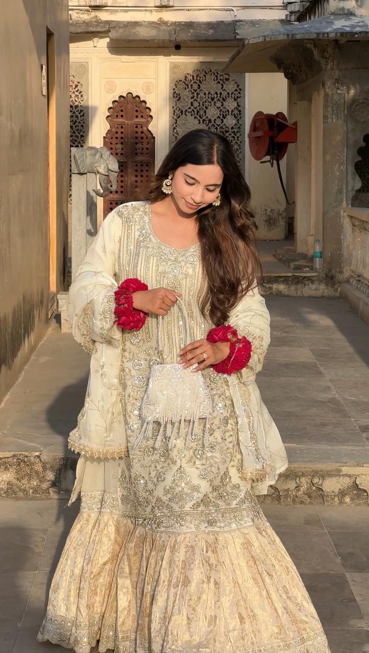 Sheen Silver Pearl Potli