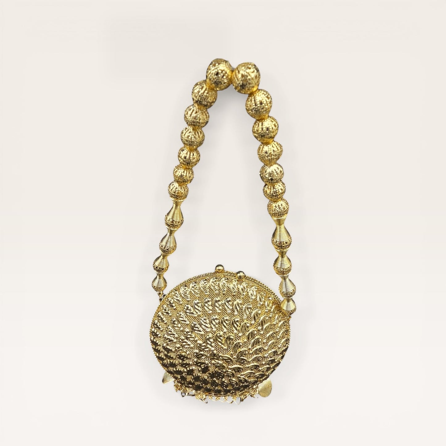 Halo Nano Gold Mini Brass Clutch