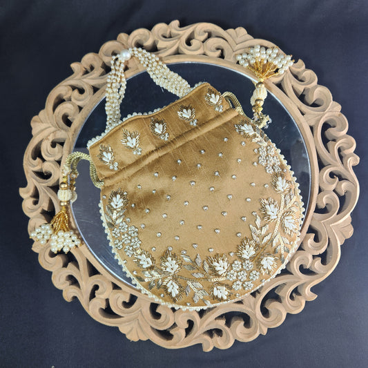 Jodha Antique Gold Potli