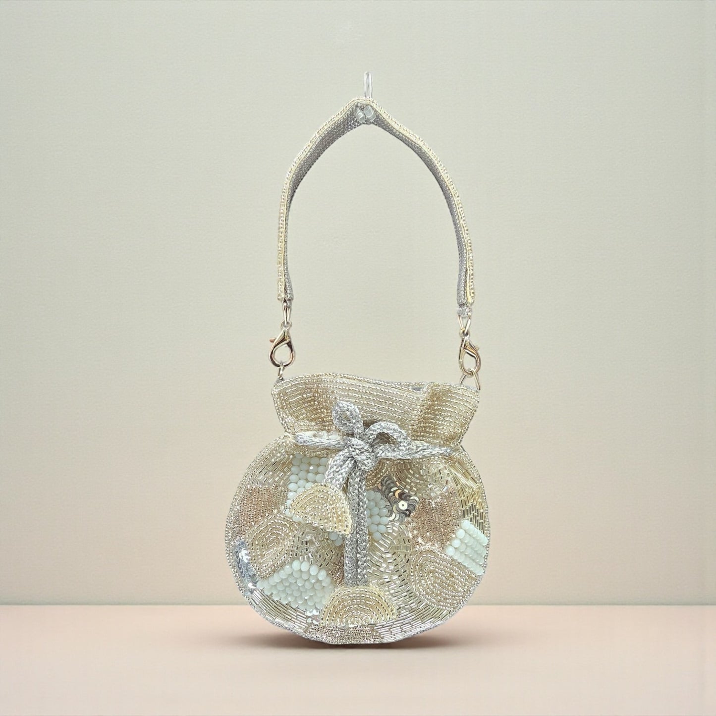 Hiranya Silver Mini Potli