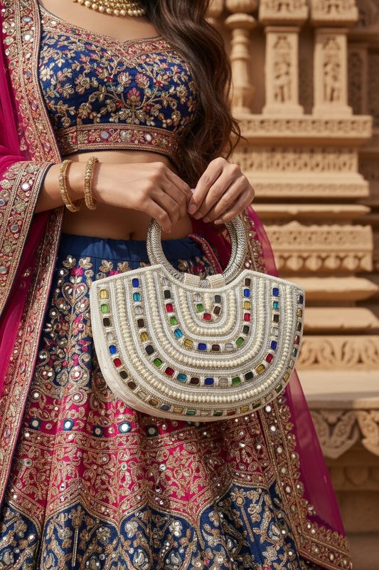 Navratna Ivory Kada Bag