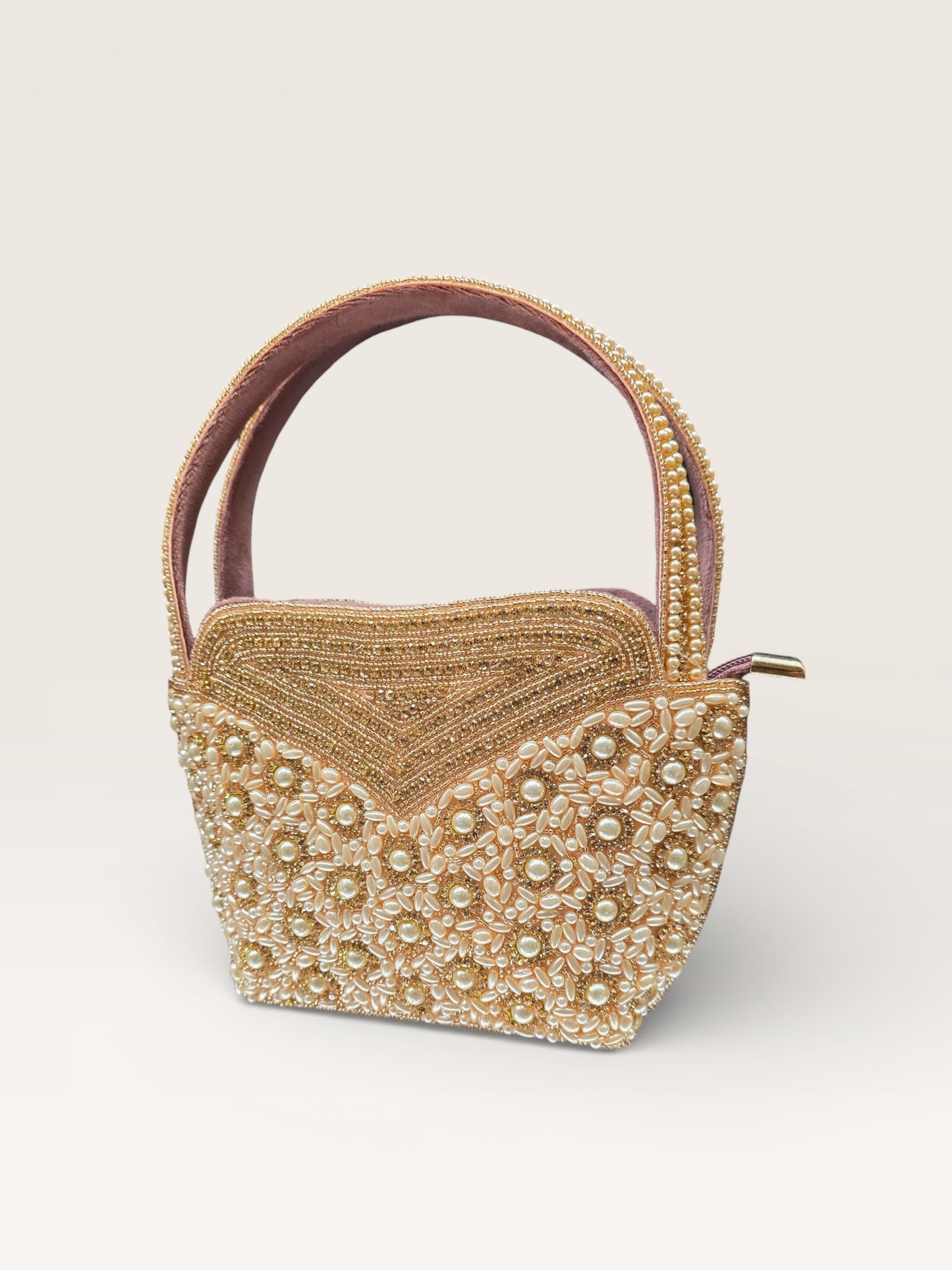 Rose Gold Tarika Pearl Bag
