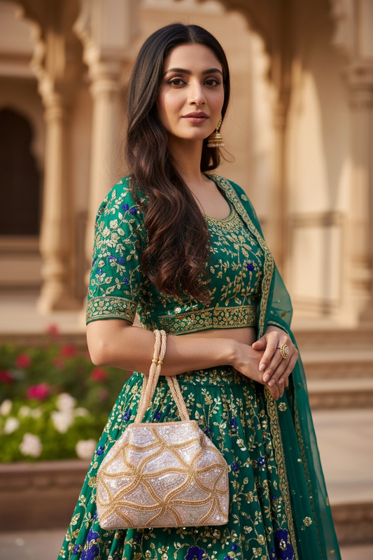 Trikon Rose Gold 3 Magnet Potli