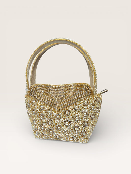 Gold Tarika Pearl Bag