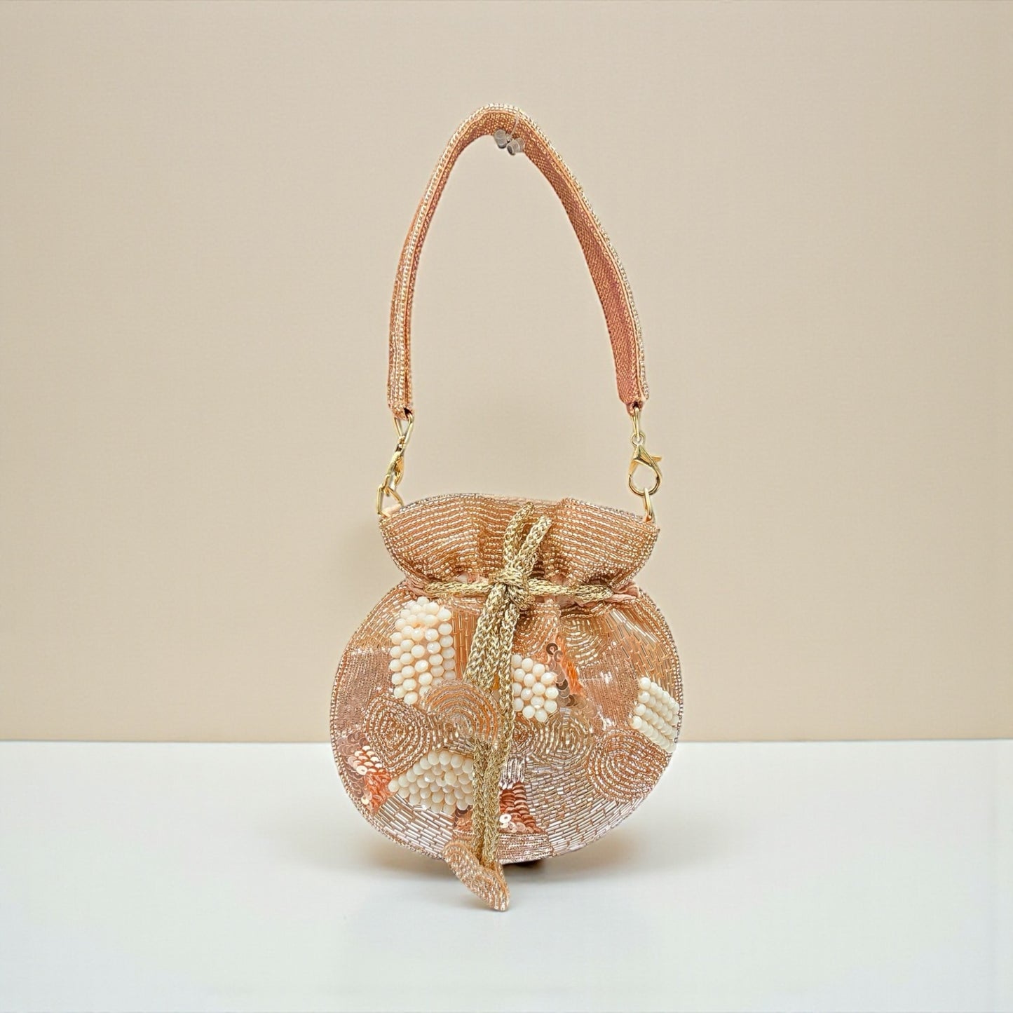 Hiranya Rosegold Mini Potli