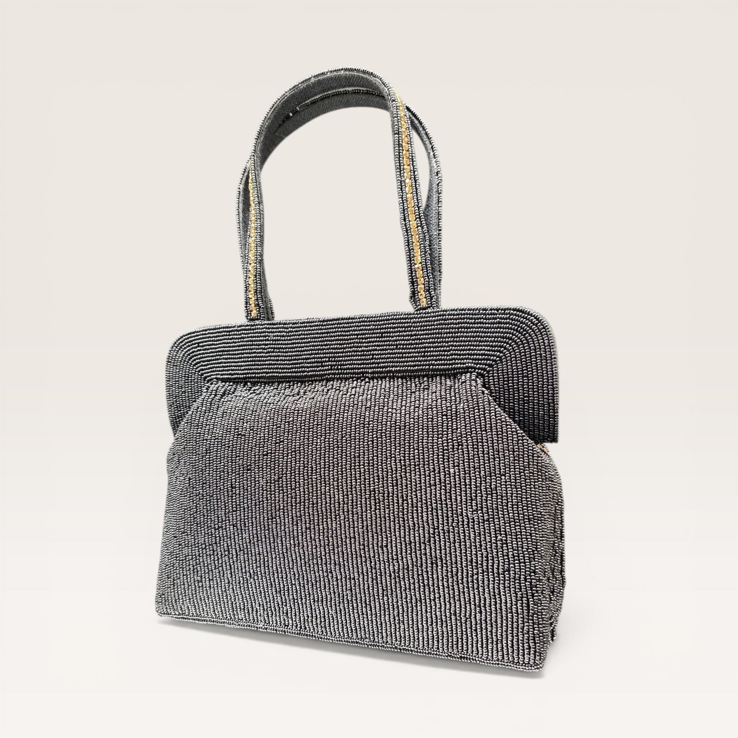 Heritage Hues Black Mosaic Clutch Bag