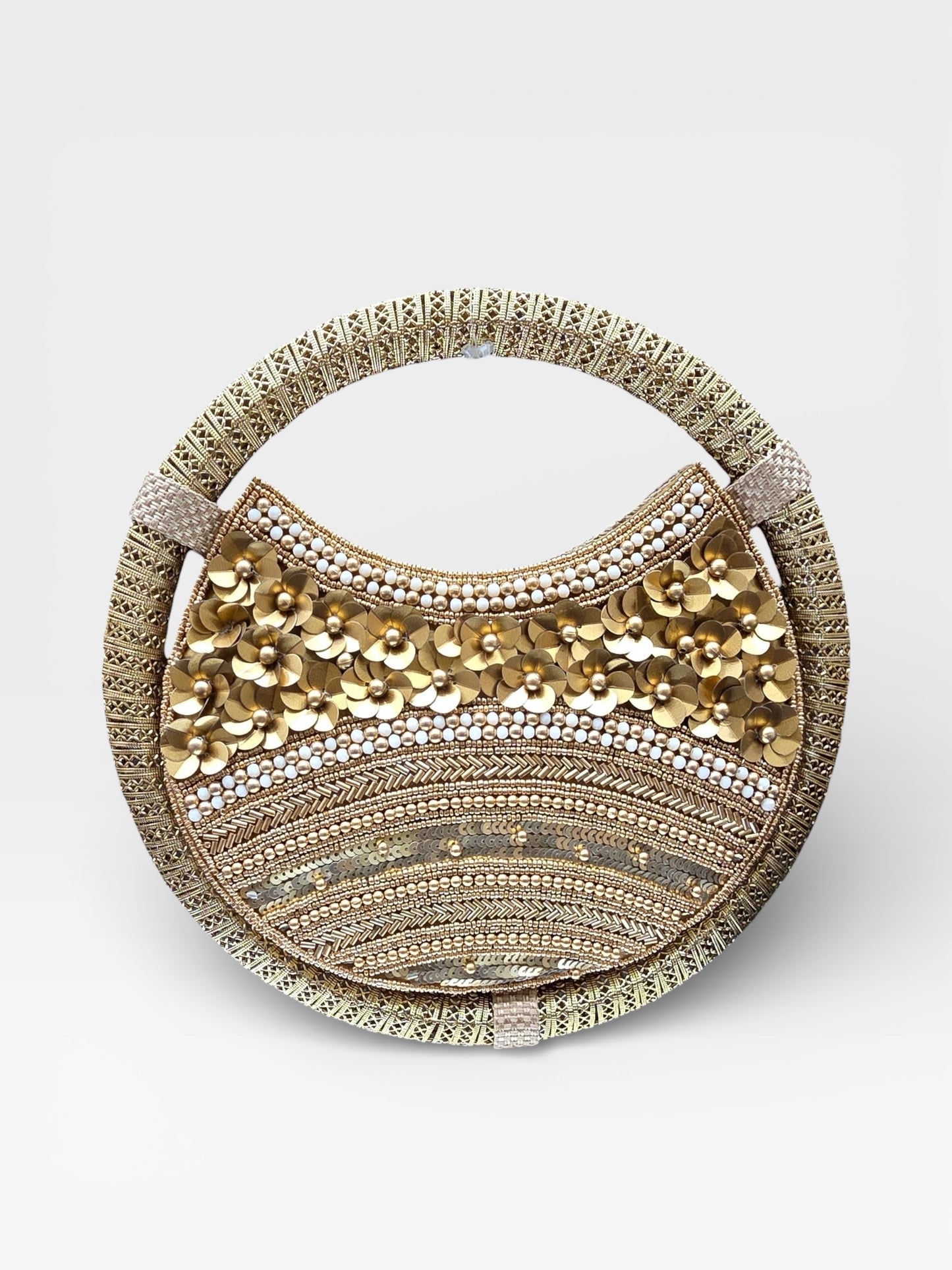 Swarna Antique Gold Ring Bag