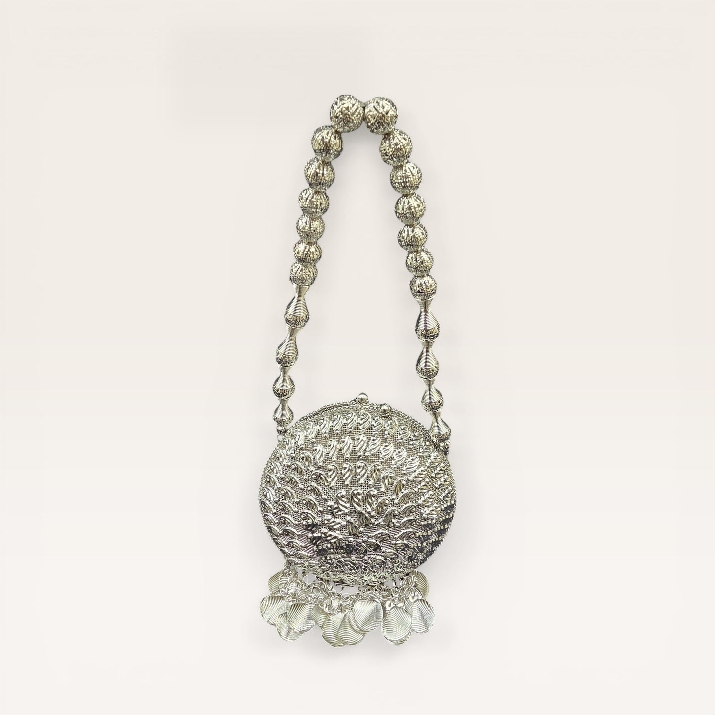 Halo Nano Silver Mini Brass Clutch