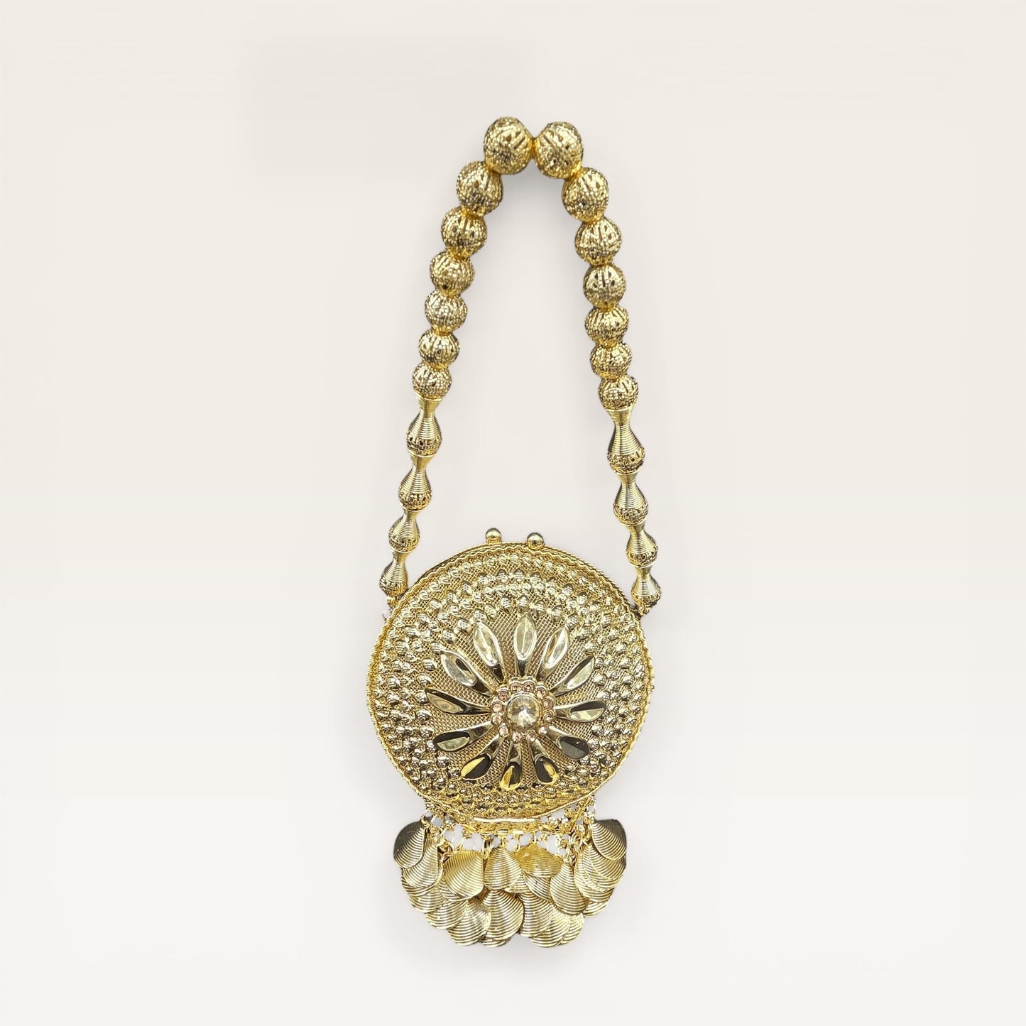 Halo Nano Gold Mini Brass Clutch