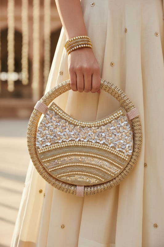 Swarna Rose Gold Ring Bag