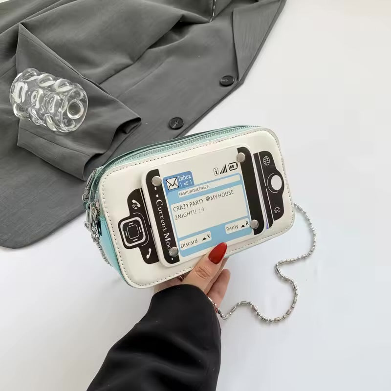 Quirky Slider Phone Cross Body Bag