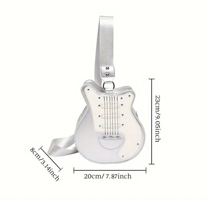 Guitar Pink Crossbody Bag