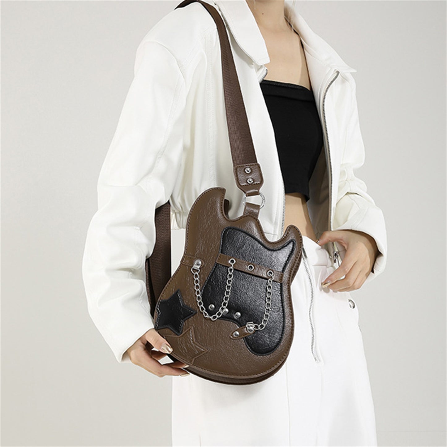 Star Guitar Cross Body Bag