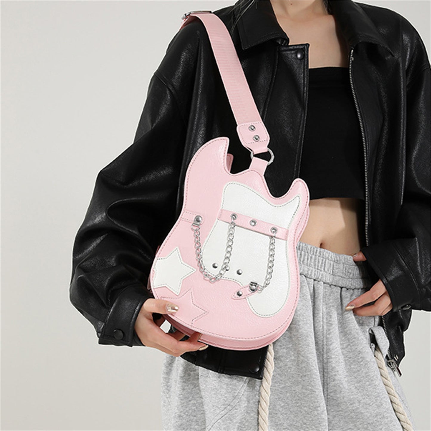 Star Guitar Cross Body Bag