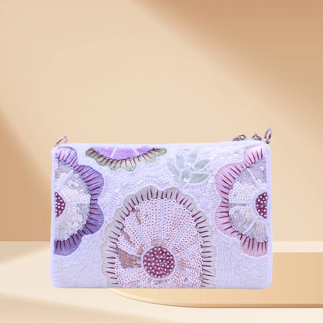 Glow Garden Ivory Bag