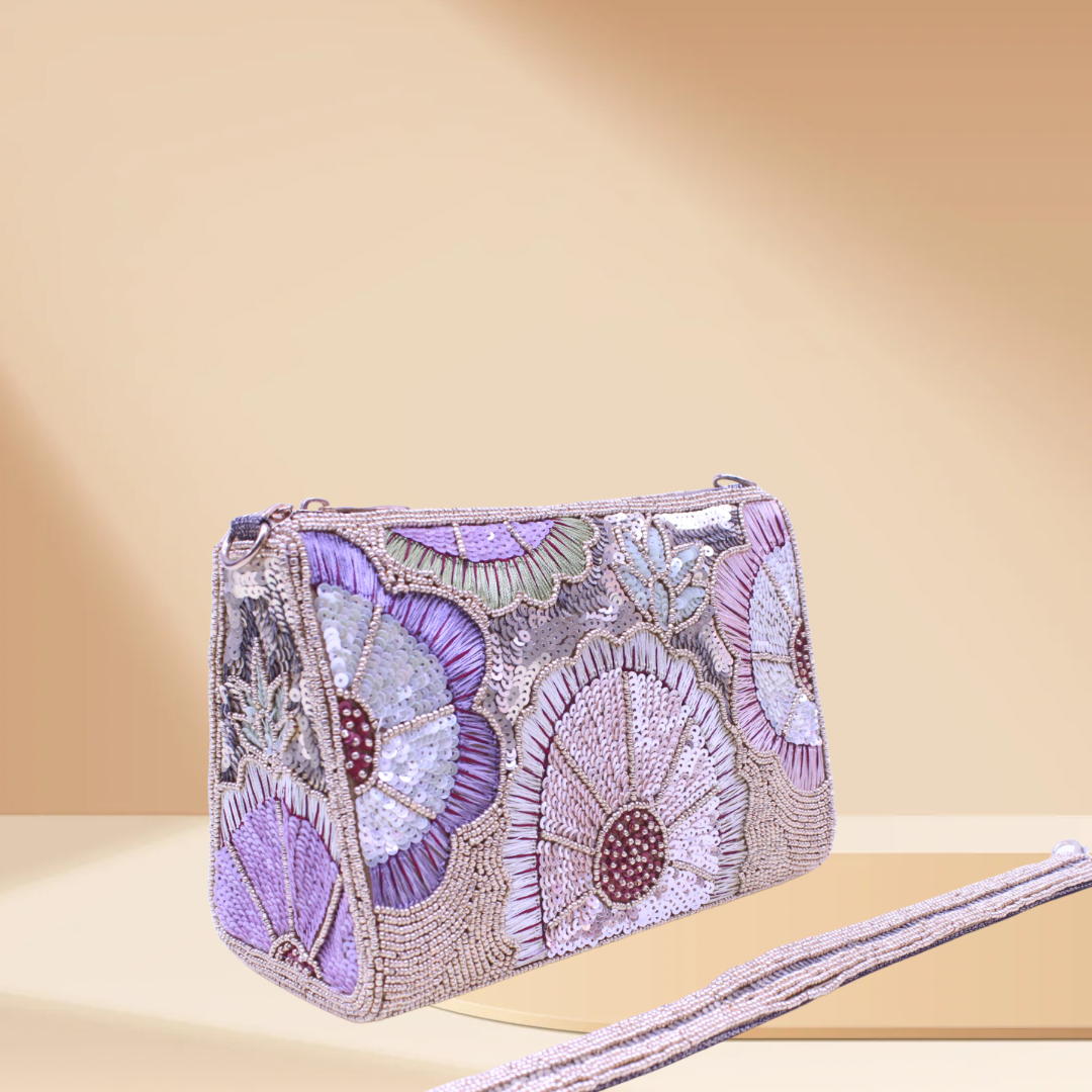 Glow Garden Antique Gold Bag