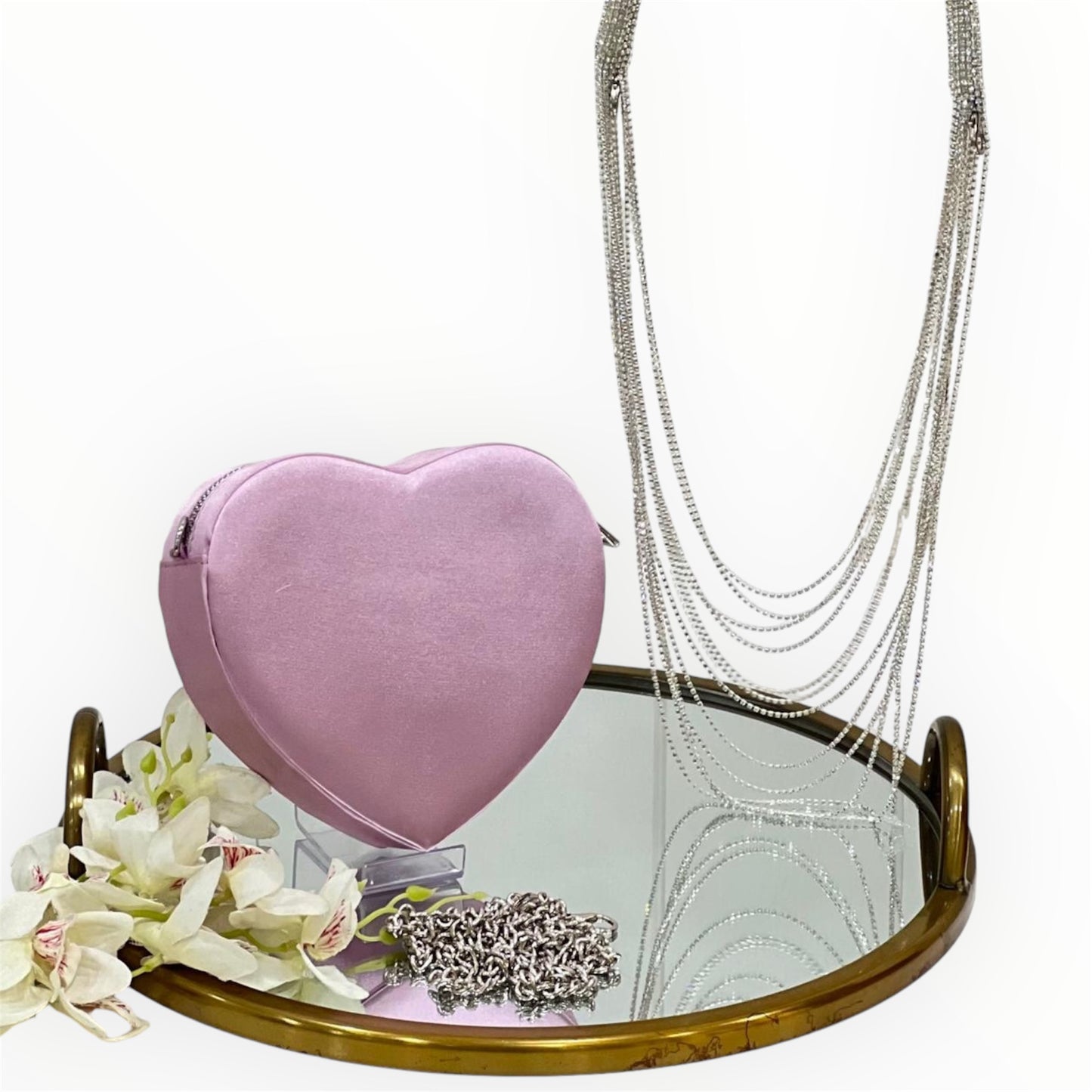 Amore Baby Pink Heart Bag