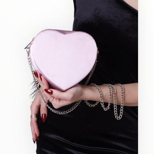 Amore Baby Pink Heart Bag