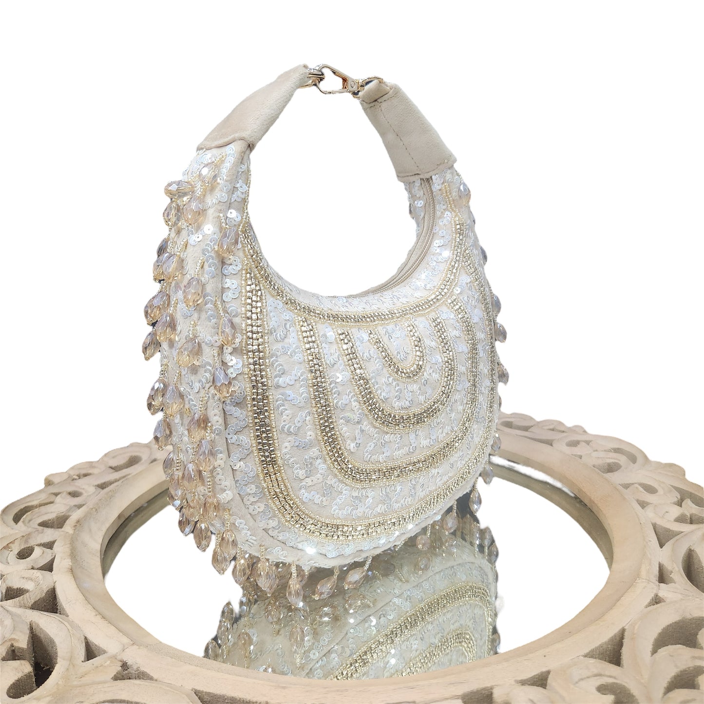 Chand Glam Gold Crystal Bag