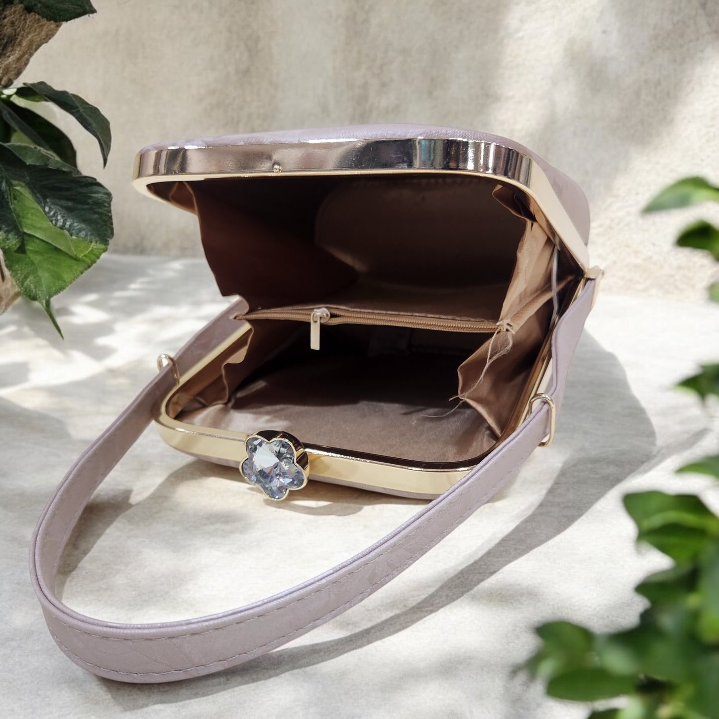 Eden Floral Pink Box Clutch