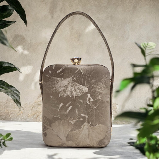Eden Floral Gold Box Clutch