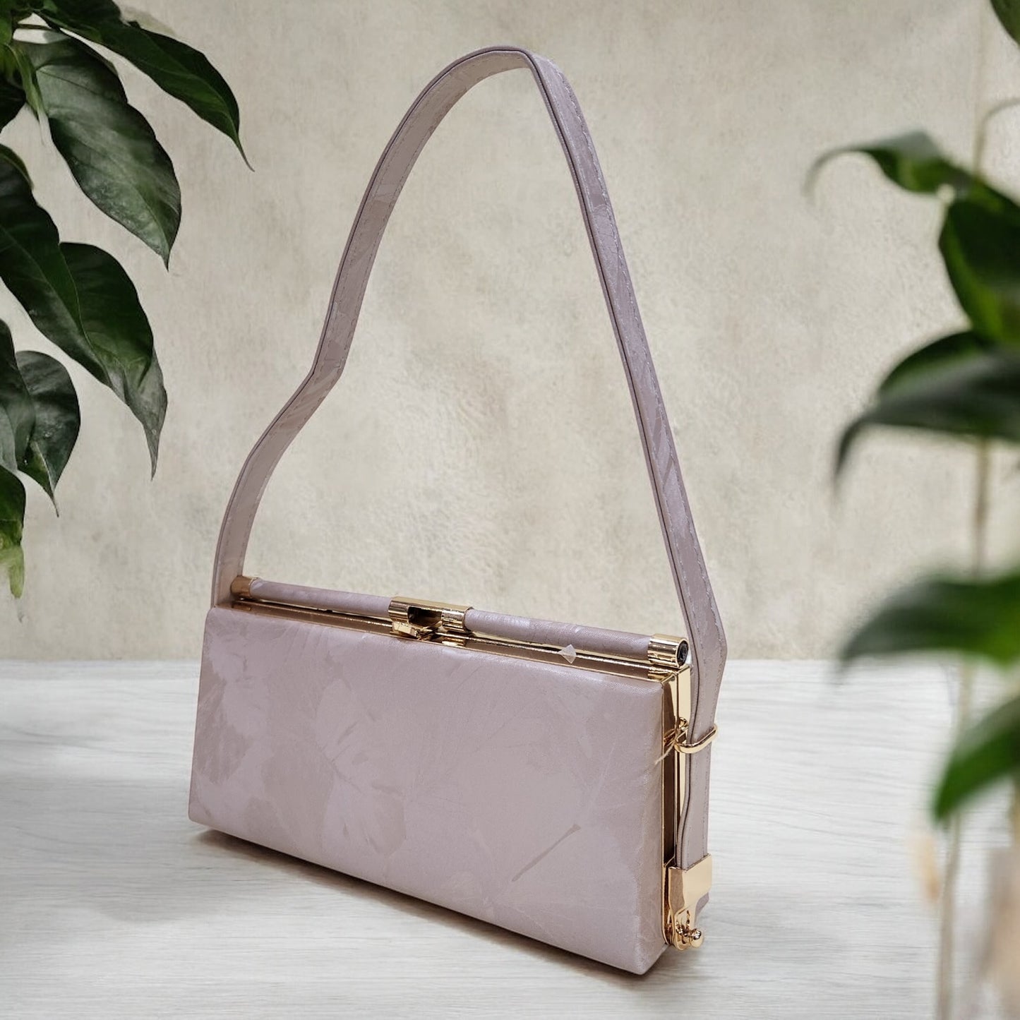 Blossom Floral Pink Box Clutch