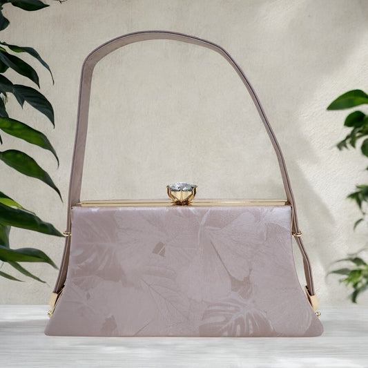 Trapezio Floral Pink Box Clutch