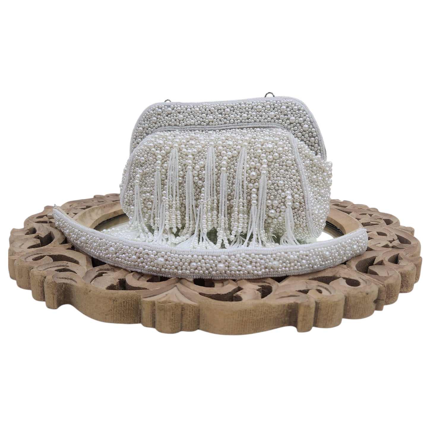 Moti Baag Ivory Clutch