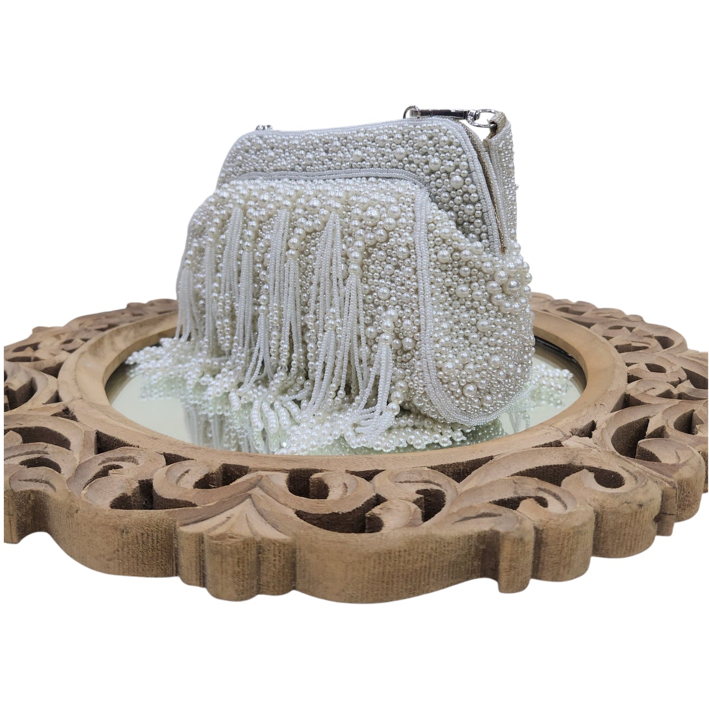 Moti Baag Ivory Clutch