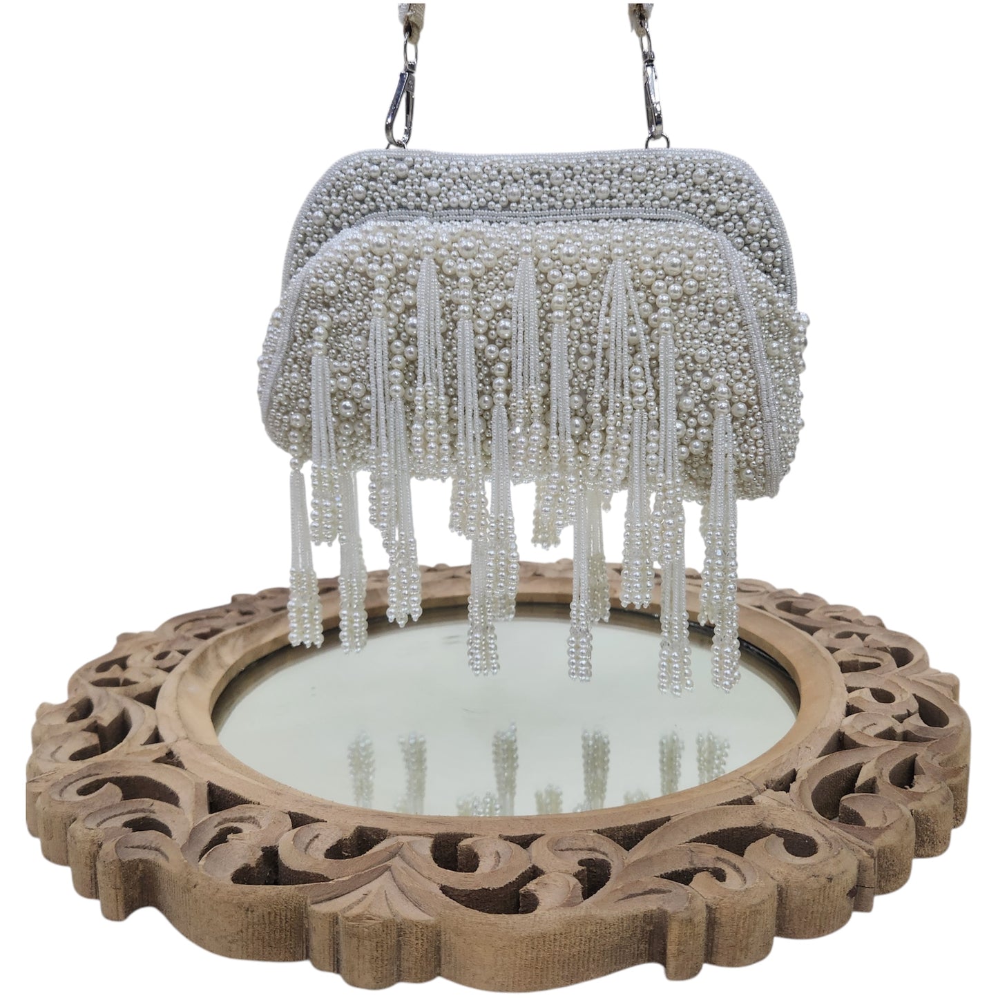 Moti Baag Ivory Clutch