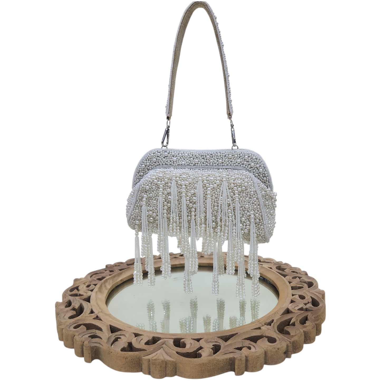 Moti Baag Ivory Clutch