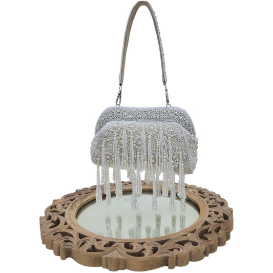 Moti Baag Ivory Clutch