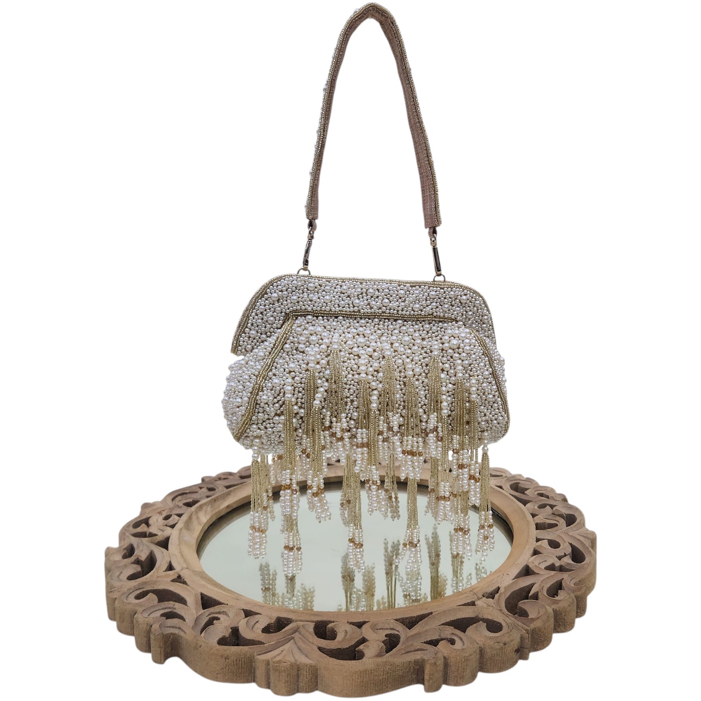 Moti Baag Gold Clutch