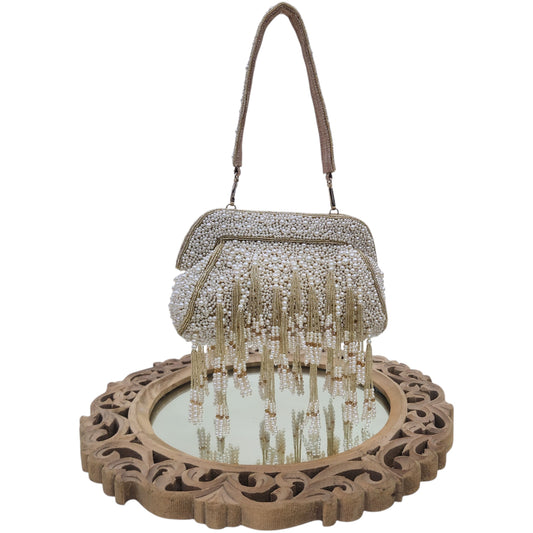 Moti Baag Gold Clutch