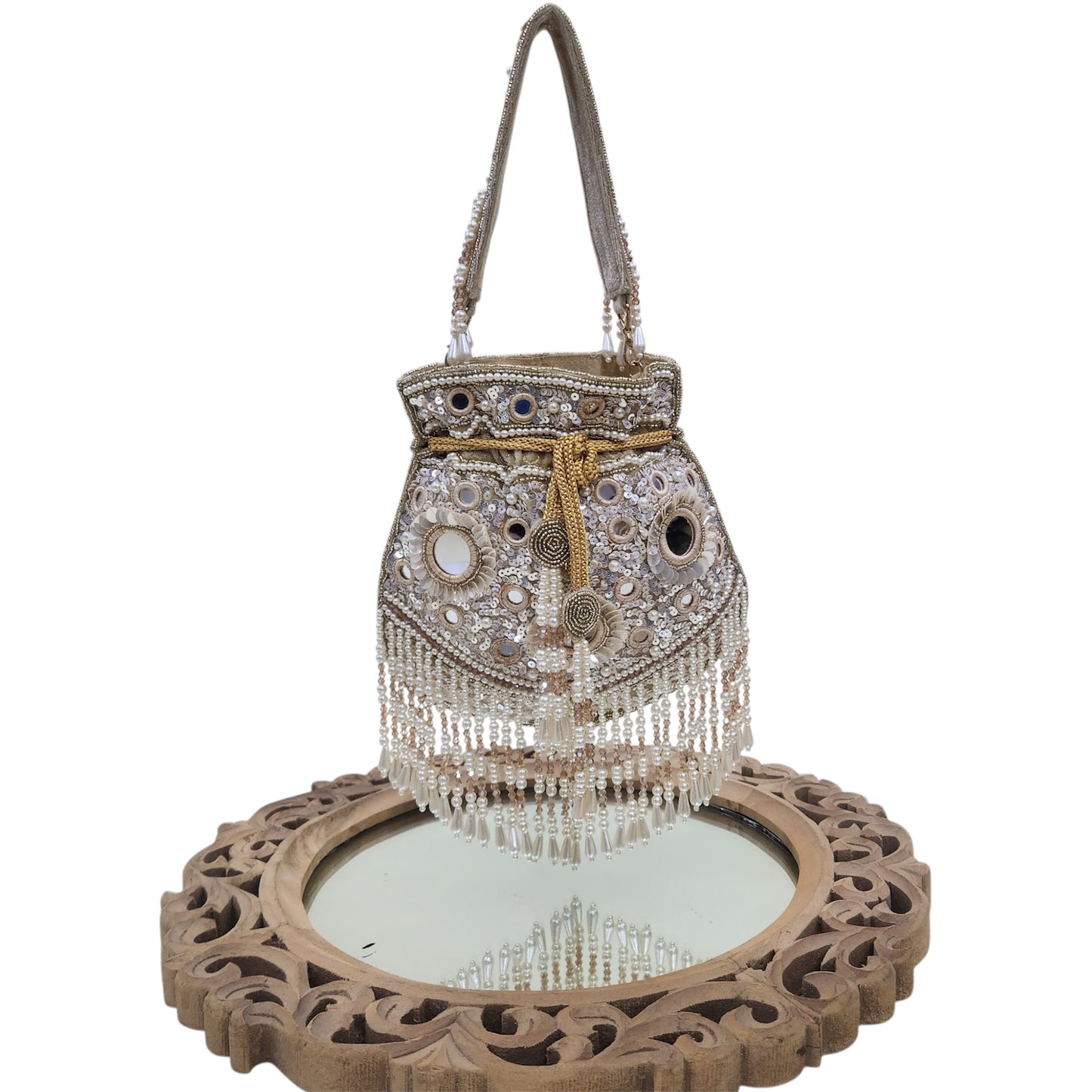 Sitaara Gold Mirror Potli