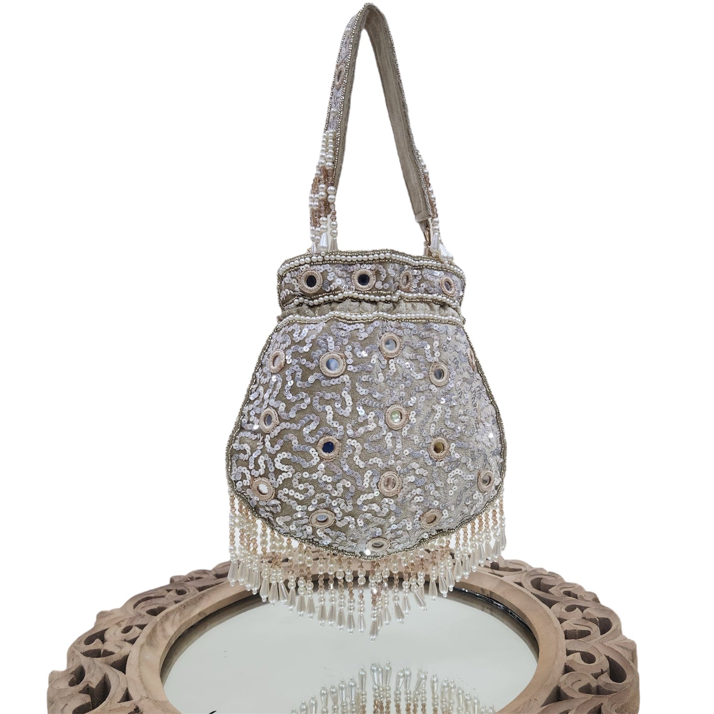 Sitaara Gold Mirror Potli