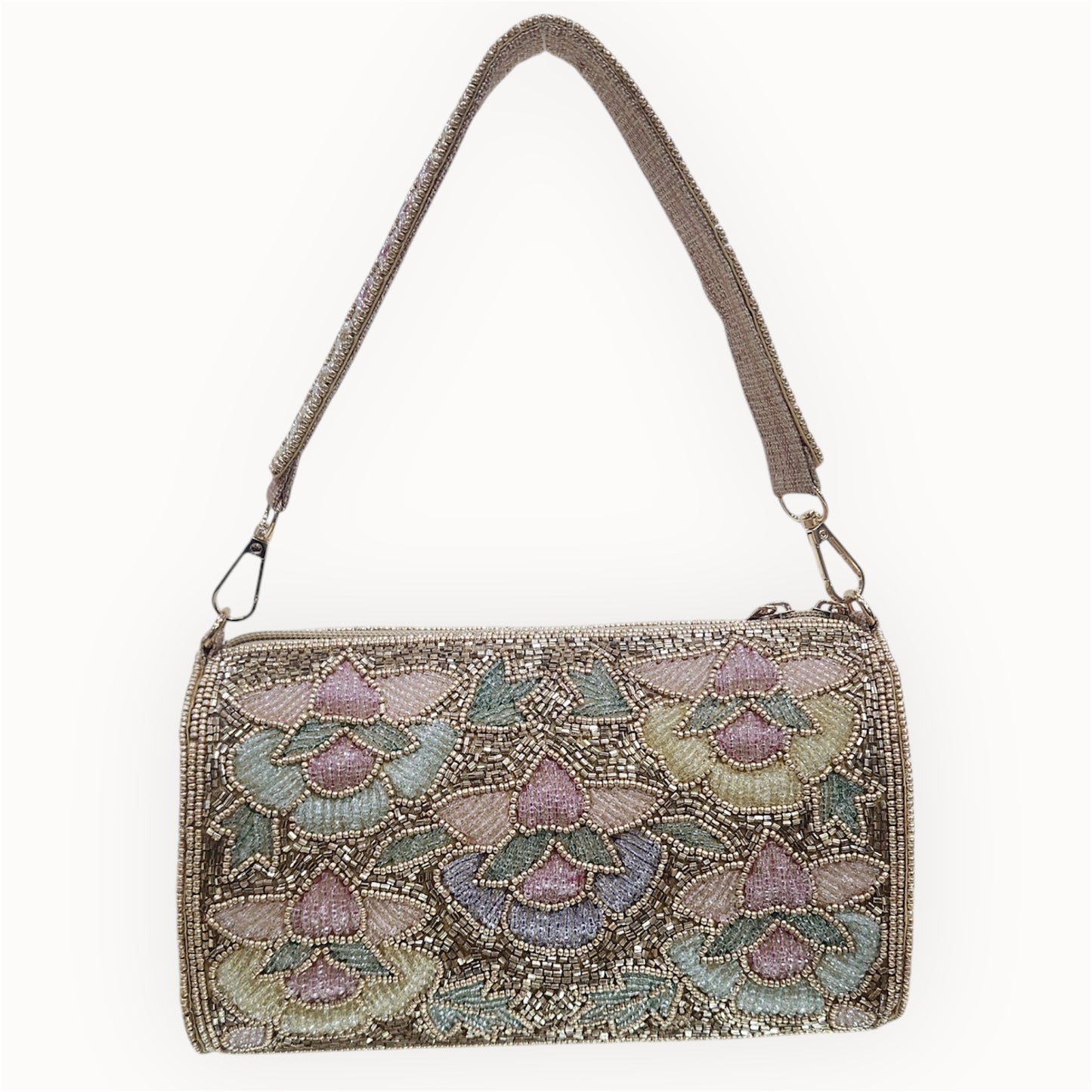Phoolkari Antique Gold Bag